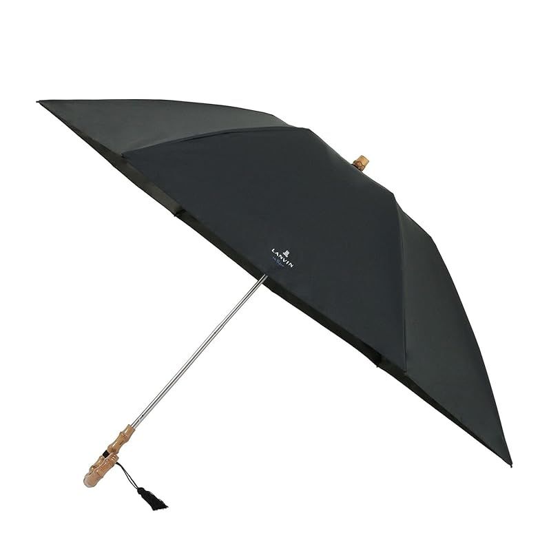 ムーンバット 日傘 折りたたみ傘 晴雨兼用 一級遮光 遮熱 UV 無地ロゴ刺繍 22-084-11977-02 ブラック