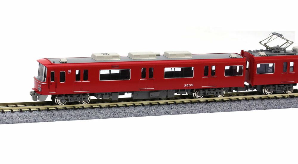 名鉄3500系（機器更新車 行先表示点灯）基本4両編成セット（動力付き） 【