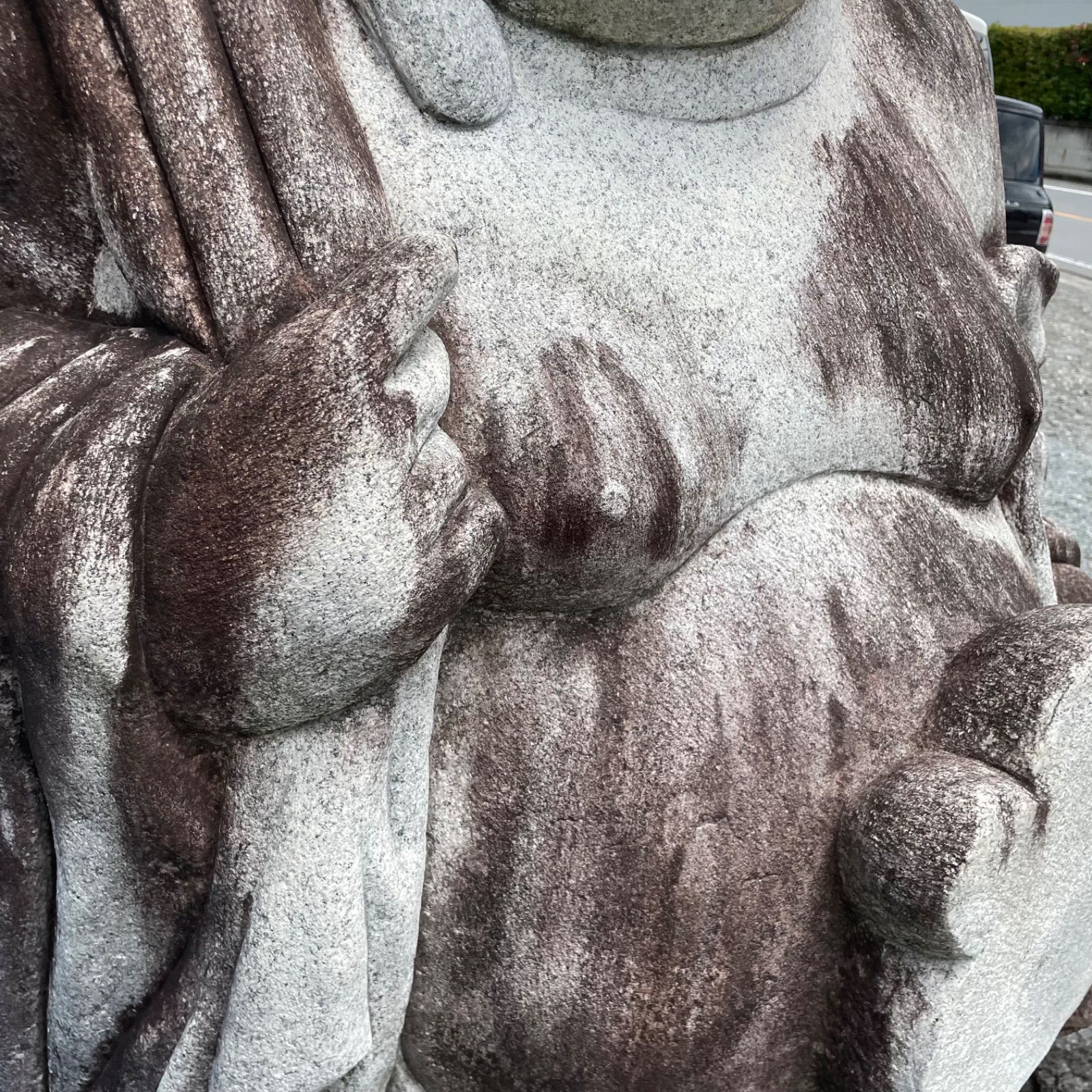 大型 七福神 布袋 高さ180cm 布袋様 布袋尊 神様 仏像 石像 御影石 日本庭園 和風 縁起物 | Buyee日本代購服務 |  於Mercari購物