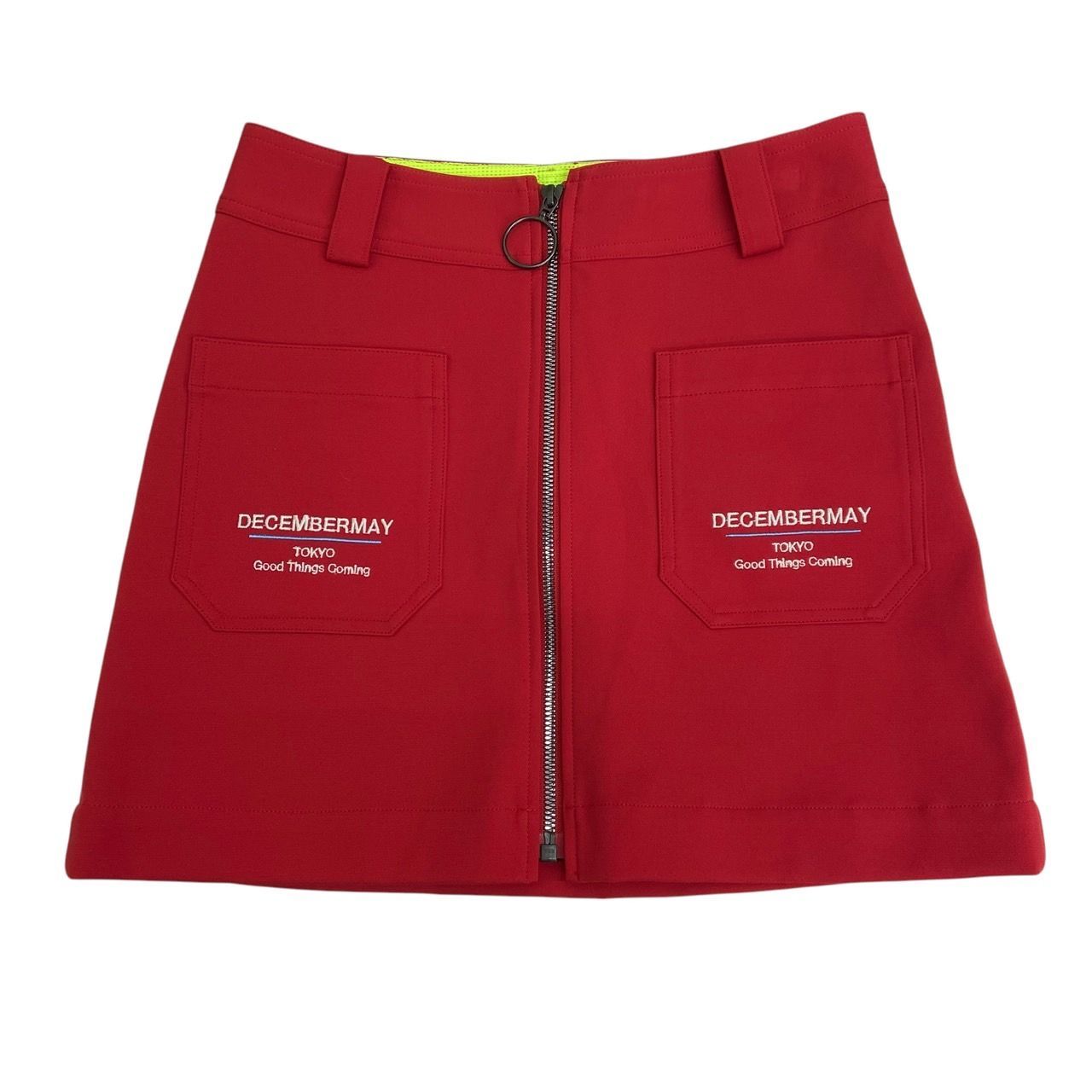 DECEMBERMAY ディセンバーメイ ミニスカート フルジップ ストレッチ 