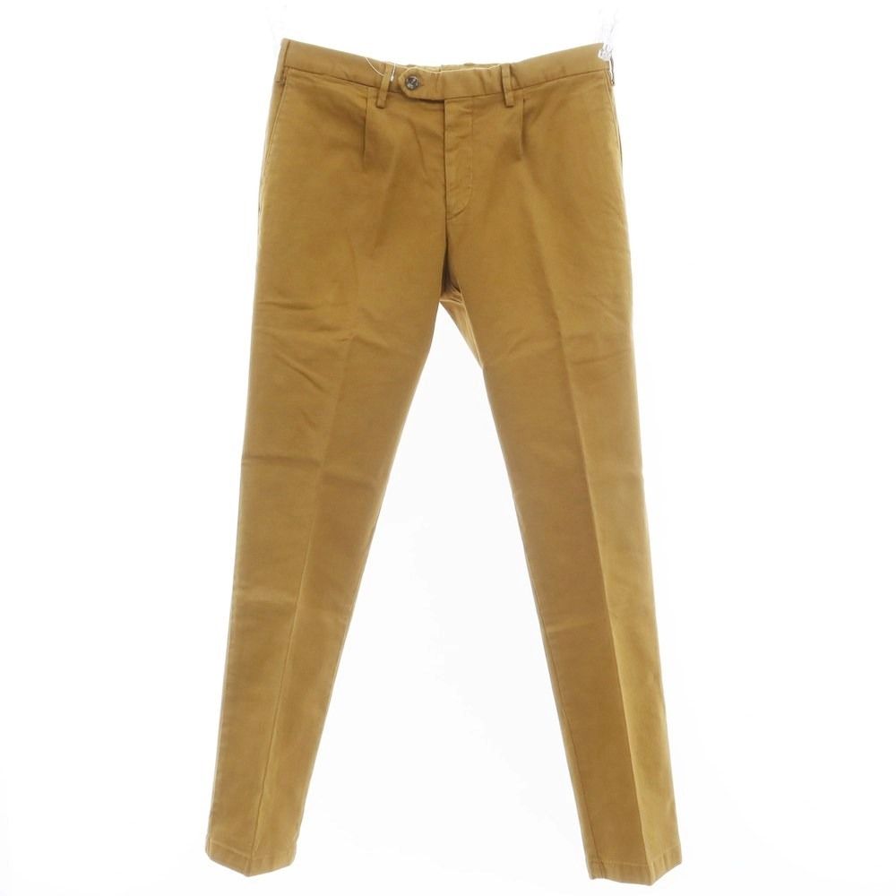 【中古】バルバ BARBA ストレッチコットン カジュアルスラックスパンツ キャメル【サイズ48】【メンズ】