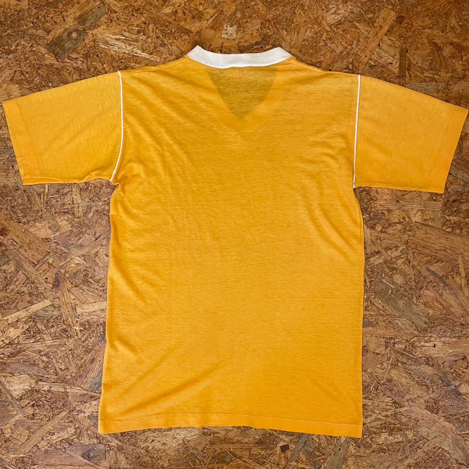 80s USA製 GULF COAST sportswear VネックTシャツ M 80年代 旧タグ 