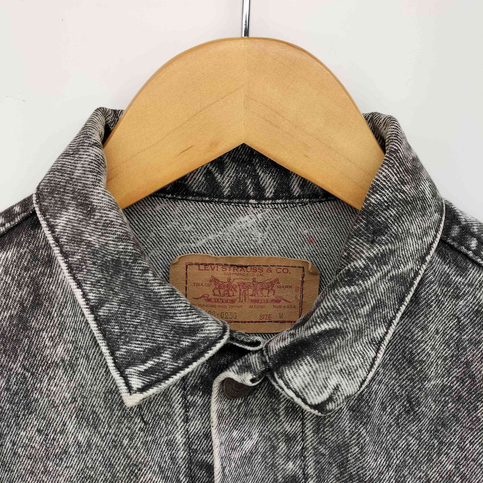 リーバイス Levis 80s USA製 57508-0256 ケミカルウォッシュ ブラック