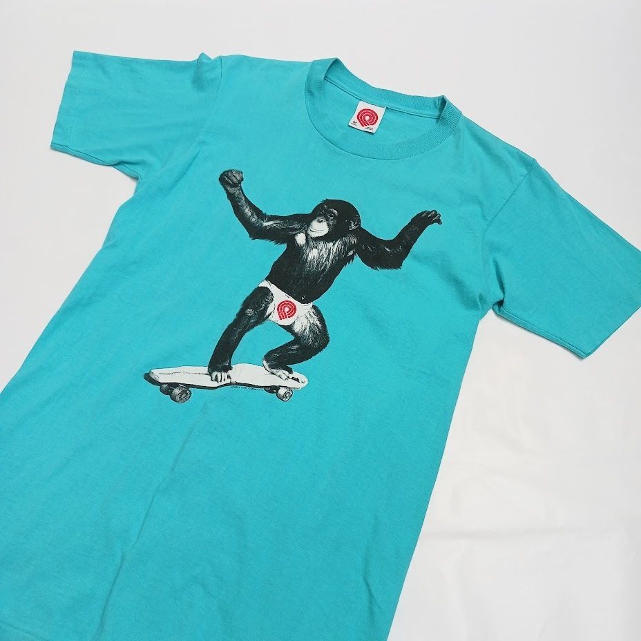 90s POWELL PERALTA パウエル SKATE CHIMP スケートチンパンジー ヴィンテージ Tシャツ - メルカリ