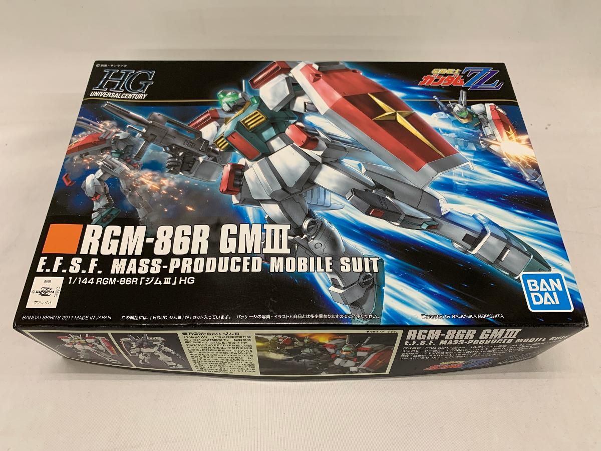 未開封】HGUC 機動戦士ガンダムZZ RGM-86R ジムIII 1/144スケール プラモデル - メルカリ