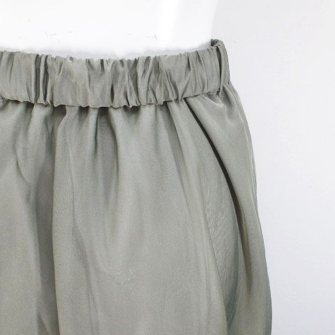 ダイアグラム Diagram セットアップ 七分袖 ニット カットソー ロング丈 フ スカート 36 緑系 カーキ 切替 裏地