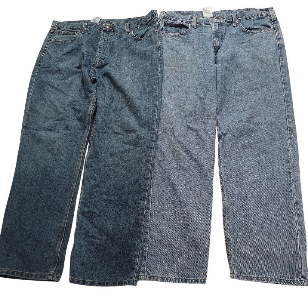 古着卸 カーハート Carhartt デニム パンツ 7枚セット メンズ 38 40 インディゴブルー ライトブルー 古着 NC1296 KIN-KAAI_COM