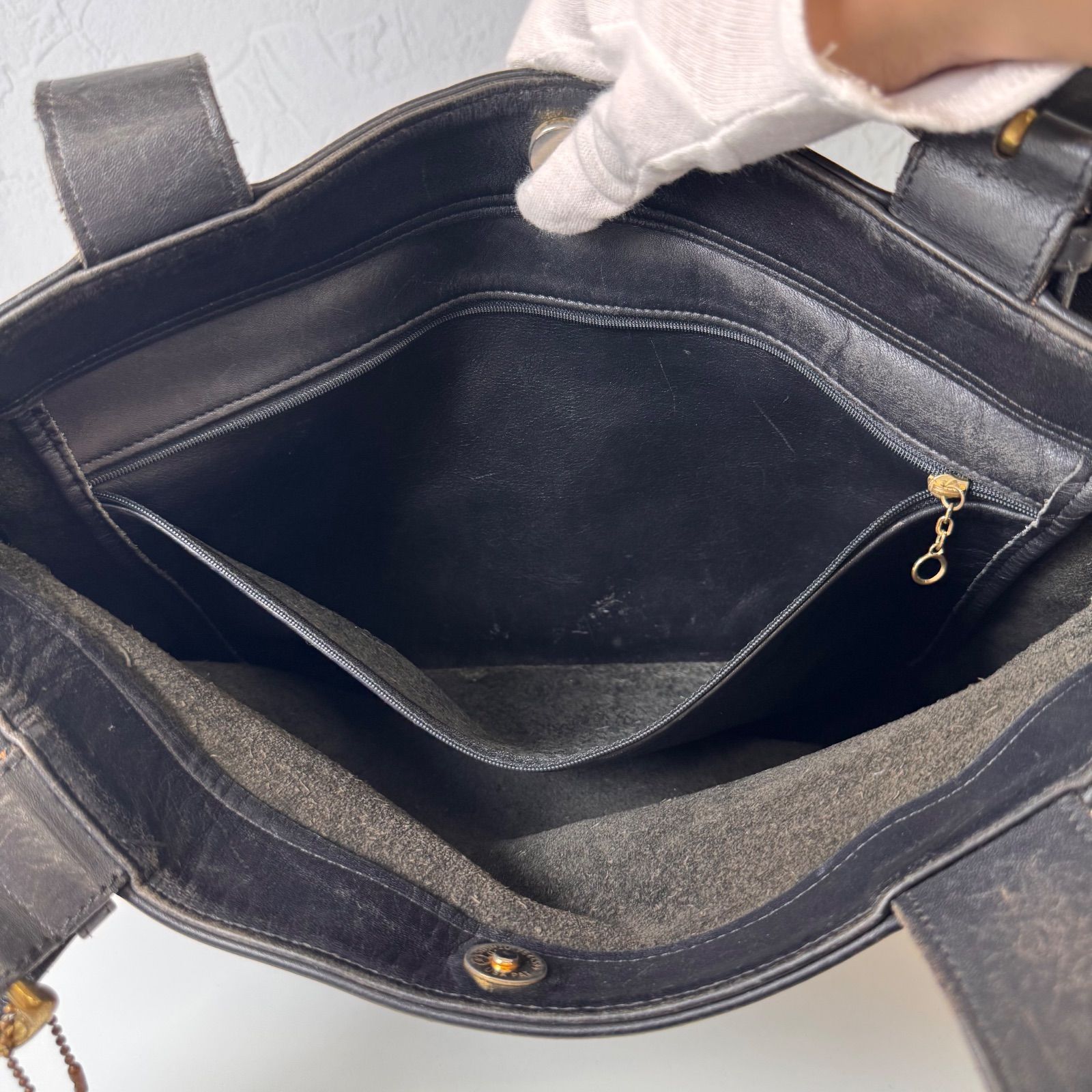 COACH コーチ オールドコーチ トートバッグ 肩掛け グラブタンレザー ✨Cランク COACH オールドコーチ トートバッグ bag 大容量 A4 vintage