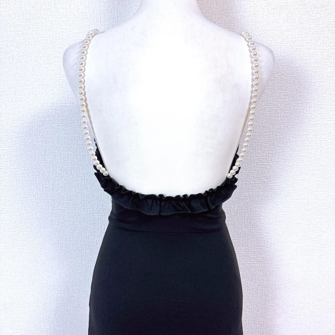 peach パールキャミソールワンピースドレスワンピ