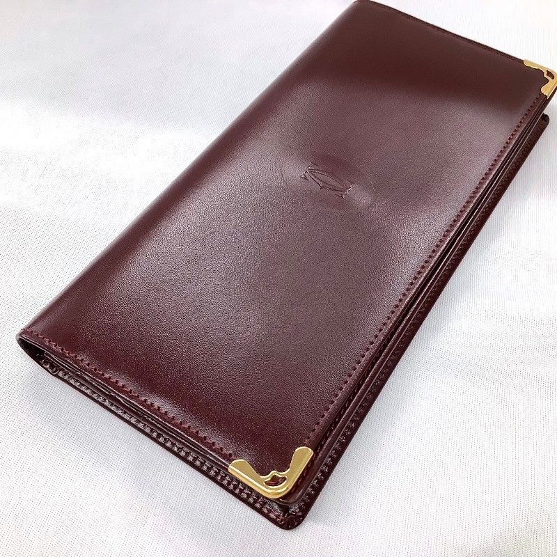Cartier カルティエ マストライン ボルドー 長財布 札入れ 美品
