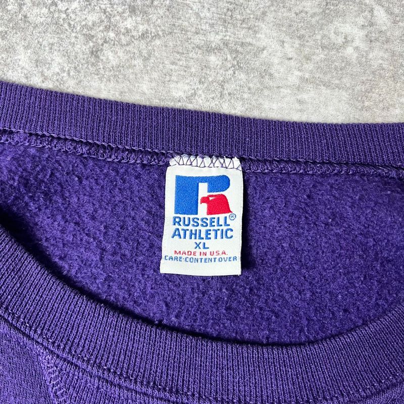 90s RUSSELL ATHLETIC スウェット USA製 パープル 無地 【公式通販】
