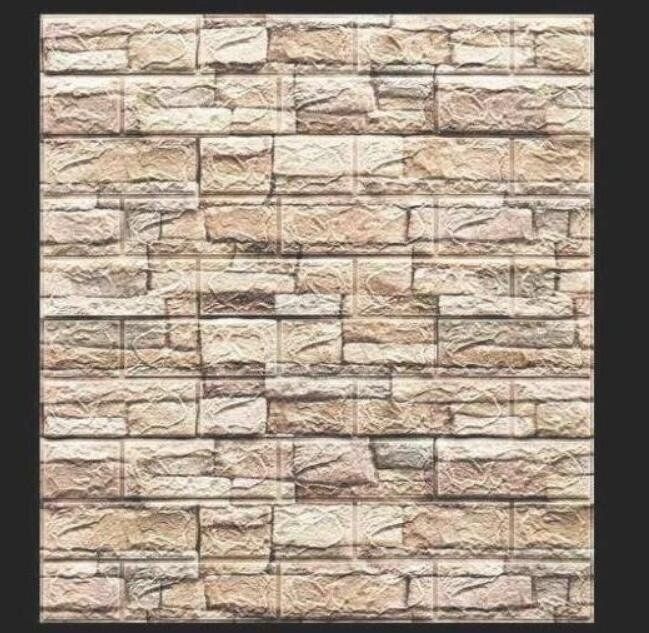 ♥ 20枚 70cm×77cm 厚さ3mm 背景壁 3D立体レンガ模様壁紙 防水 汚い防止 カビ防止 エコ素材