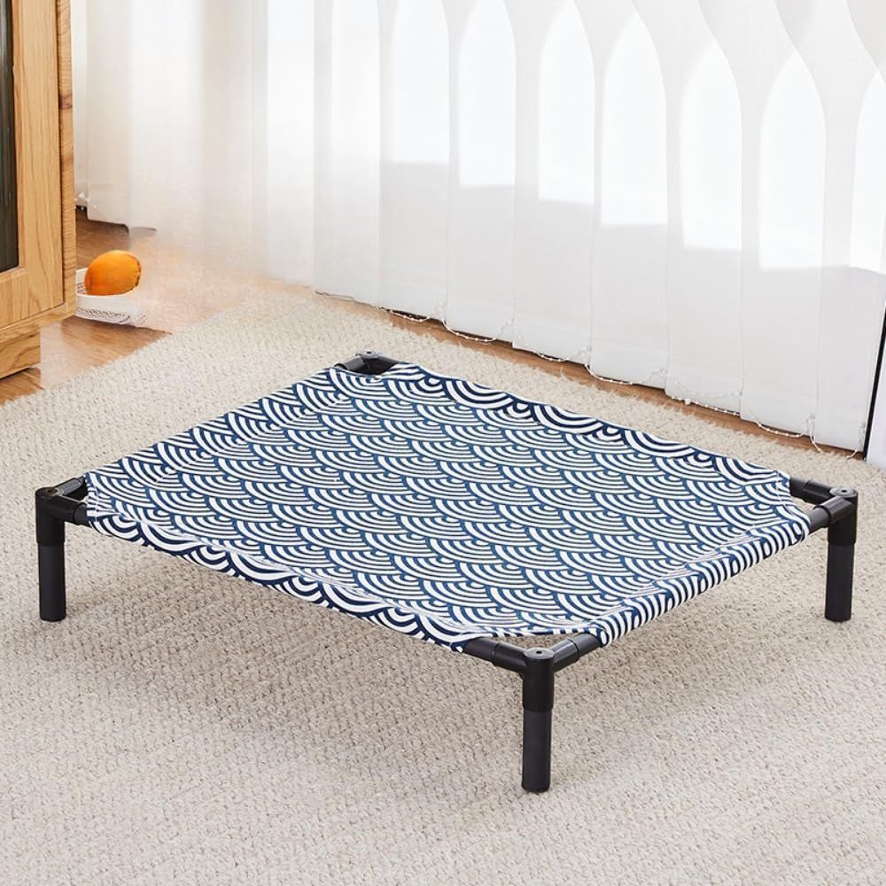 犬用ベッド 噛んでも破れない 小型犬 耐噛み 脚付きコット型 鉄