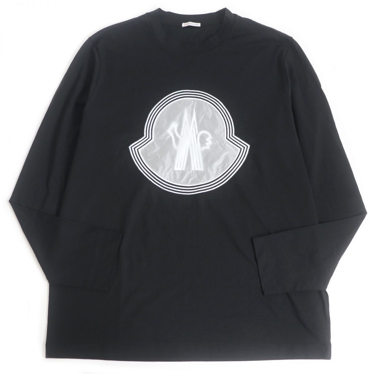 極美品□22SS MONCLER/モンクレール T-SHIRT MANICA LUNGA コットン100