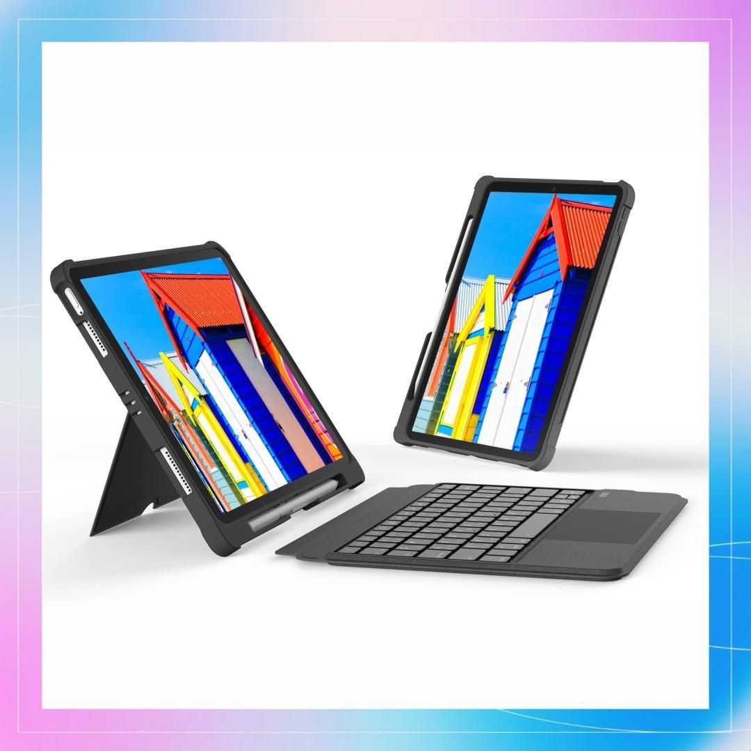 【在庫限り】Size:10.2/10.5インチ 【高級版】ipad第9世代キーボード付きケース 日本語配列 ipad 10.2 ケース キーボード トラックパッド付き iPad air3 キーボード 横も縦も対応 ipad 第8世代 キーボー