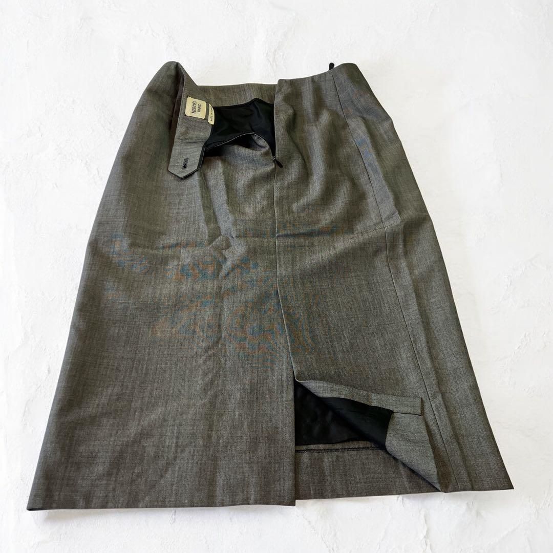 HERMES エルメス ゴルチエ期 34 ウール レディース スカート