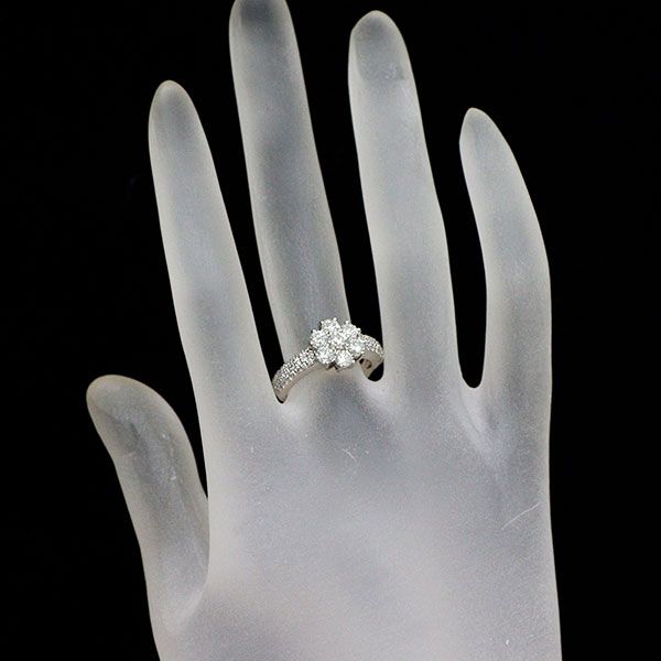 Pt900 ダイヤモンド リング 1.17ct 1円～ Pt900 サファイア  