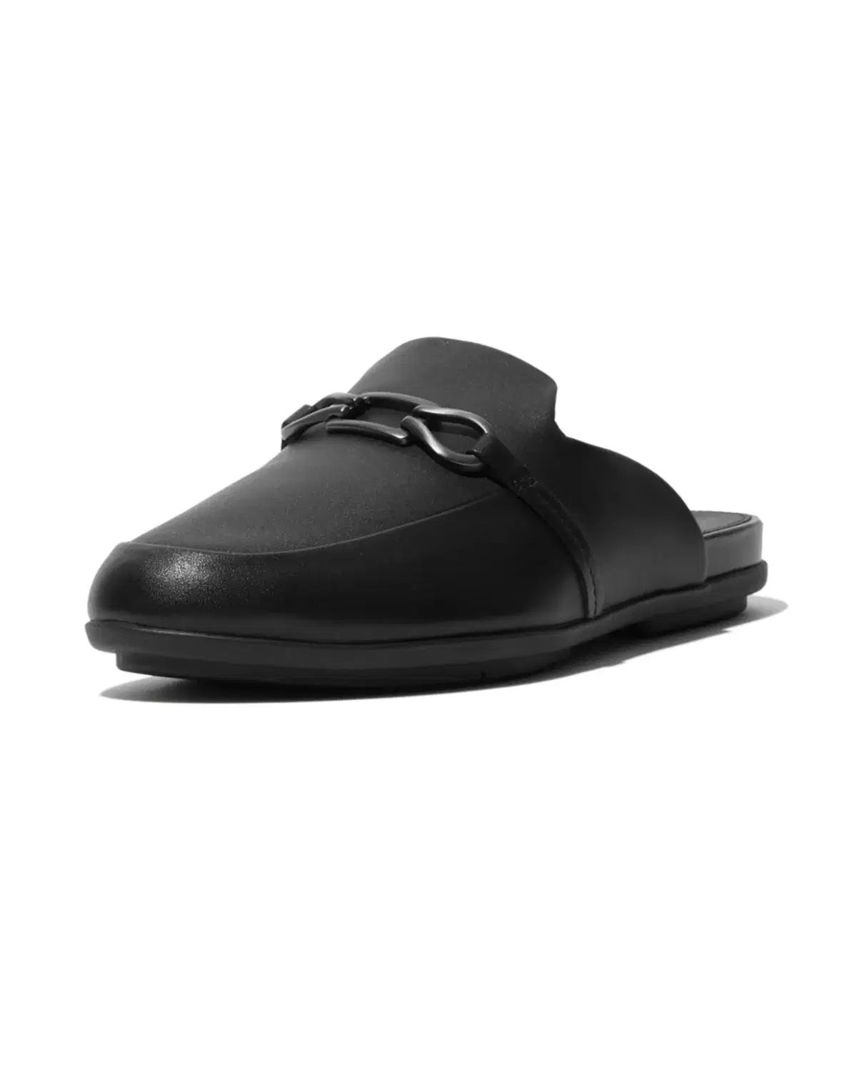 FITFLOP フィットフロップ レディース チェーン 黒 ミュール スリッパ 225