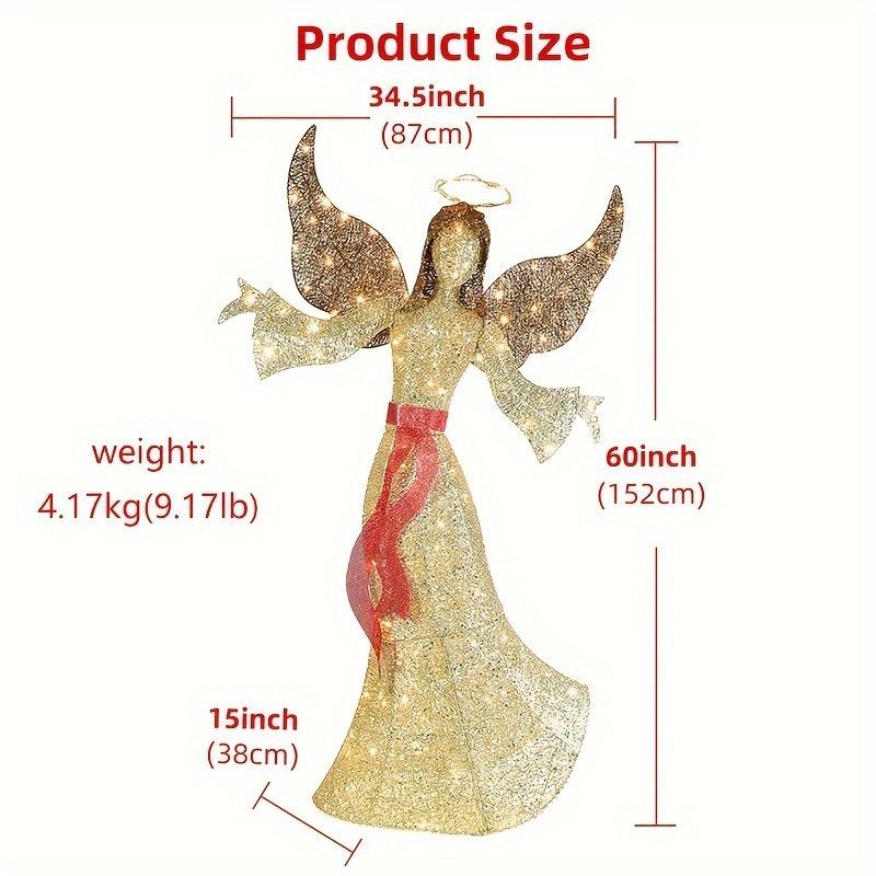 クリスマス オーナメント 金属 自立式 天使 ハート クリスマス パーティ かわいい 華やか カップル シック エレガント 寝室 リビング テーブル 玄関