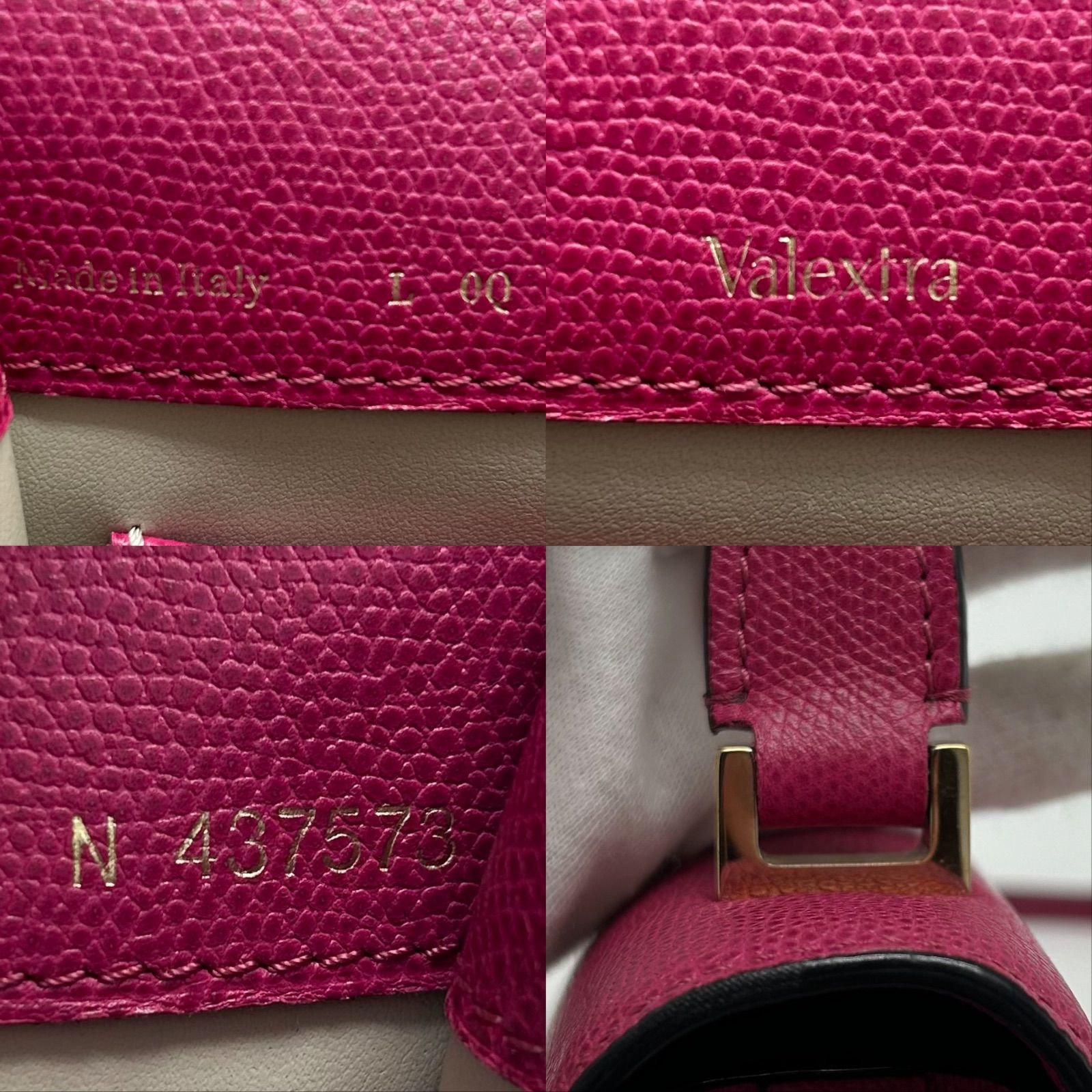 ◎ 極美品 Valextra ヴァレクストラ ミニ イジィデ ハンドバッグ 2WAY 
