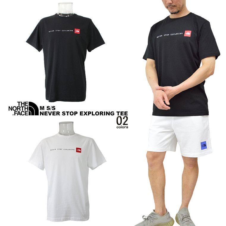 THE NORTH FACEノース ネバーストップエクスプローリングTシャツ 定番 人気 売れ筋アイテム 半袖T 半TEE クルーネックT コットンTシャツ NEWモデル 男女兼用 ユニセックス