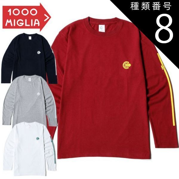 種類8:ネイビー/M ミッレミリア ロングスリーブ ラフェスタ オリジナル ロング Tシャツ 車 ウェア Mille Miglia La Festa Original ロングT-SHIRTS