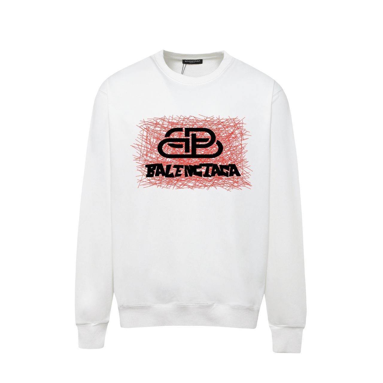 【話題】BALENCIAGA ロゴプリント コットン スウェットシャツ Balenciaga（バレンシアガ） ロゴプリント スウェットシャツ