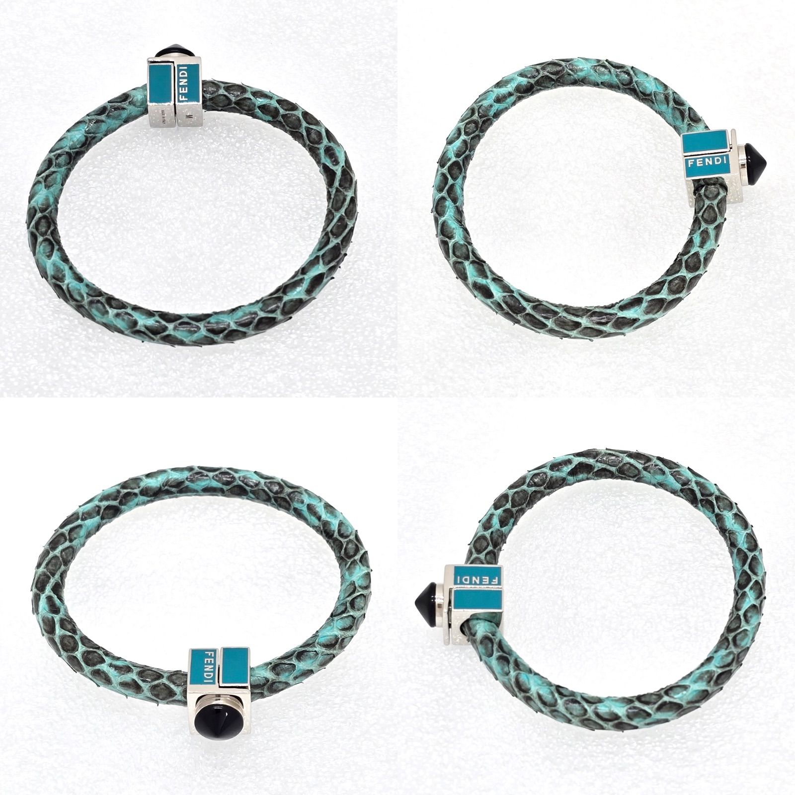 FENDI 電球 ブレスレット レザー バイカラー FENDI 電球 ブレスレット レザー バイカラー (FENDI