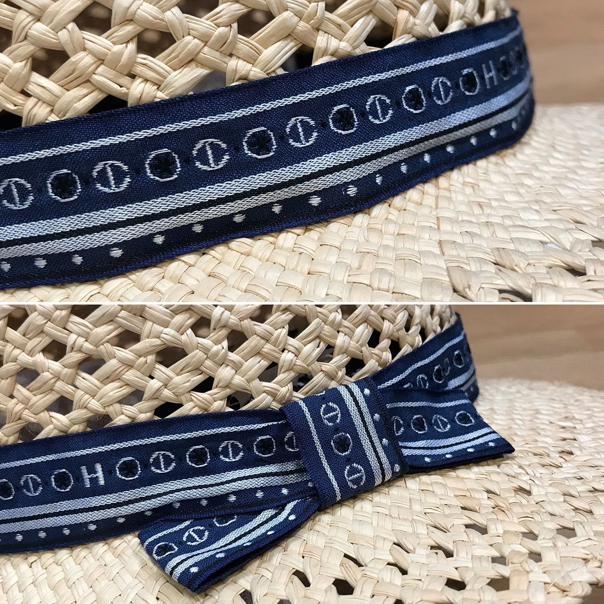 新品同様 エルメス ストローハット 麦わら帽子 アデル 57 レディース 