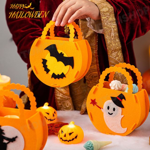 ハロウィン バッグ お菓子入れ かぼちゃ ゴースト 魔女 コウモリ