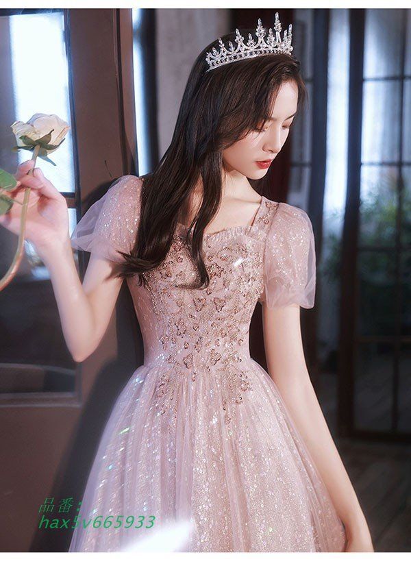 ドレス 大人 ピアノ 発表会 ロング丈 ぽっちゃり 演奏会 イブニングドレス ピアノ発表会 袖付き ステージドレス 大きいサイズ ワンピース Aライン hax5v665933 MAAHADDERANG_COM