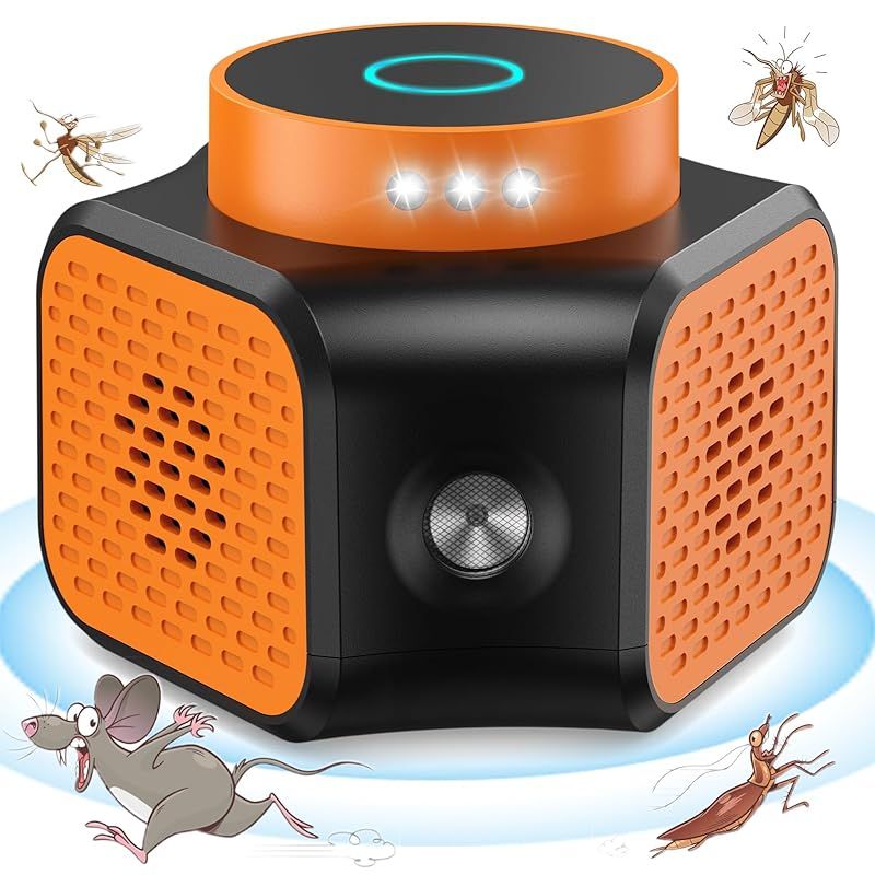 Soynlooy ネズミ 駆除 超音波 強力 ネズミよけ 有効範囲350 ストロボライト 光センサー 鼠駆除 ネズミ捕り 撃退 3つのスピーカー 360全方位 安全無害 静音 低消費電力 倉庫 屋根裏 ガレージ 日本