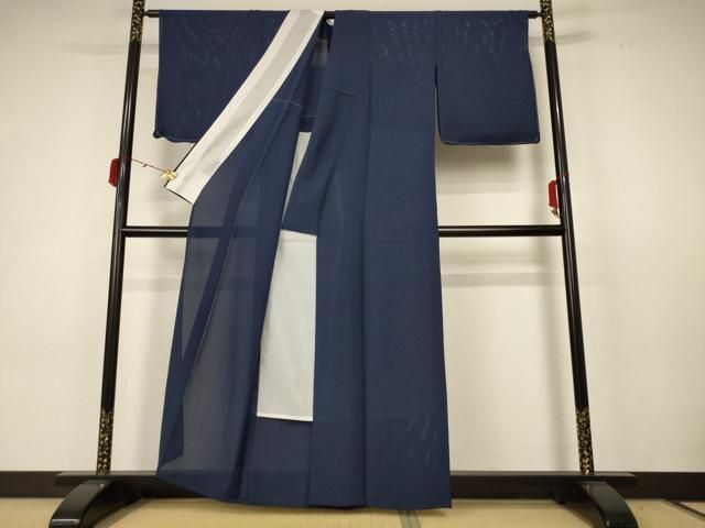 着回しコーデ 平和屋着物＊夏物 色無地 絽 藍鉄色 正絹 ♥ AABC3454jd 新ルールOK