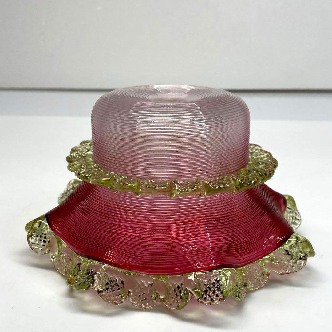 ウラングラス フリル鉢