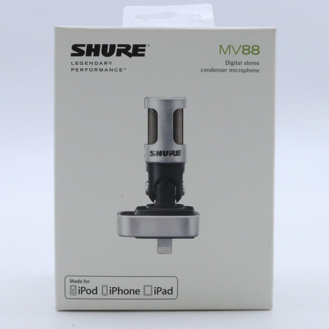 新品未開封】 SHURE MV88 割引 iPhone iPad用マイク 保証書付き #4824