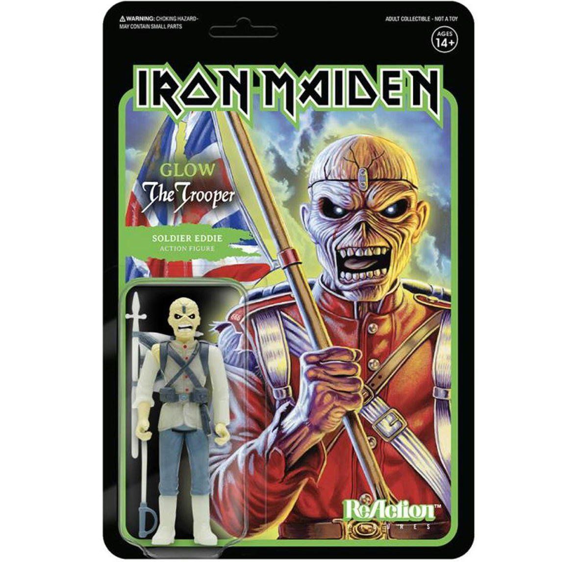 アイアン メイデン 蓄光 フィギュア Iron Maiden The Trooper Glow-In 