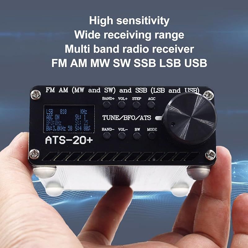 全帯域短波ラジオ受信機、ATS 20+ FM AM LW SW SSB ワールドバンド