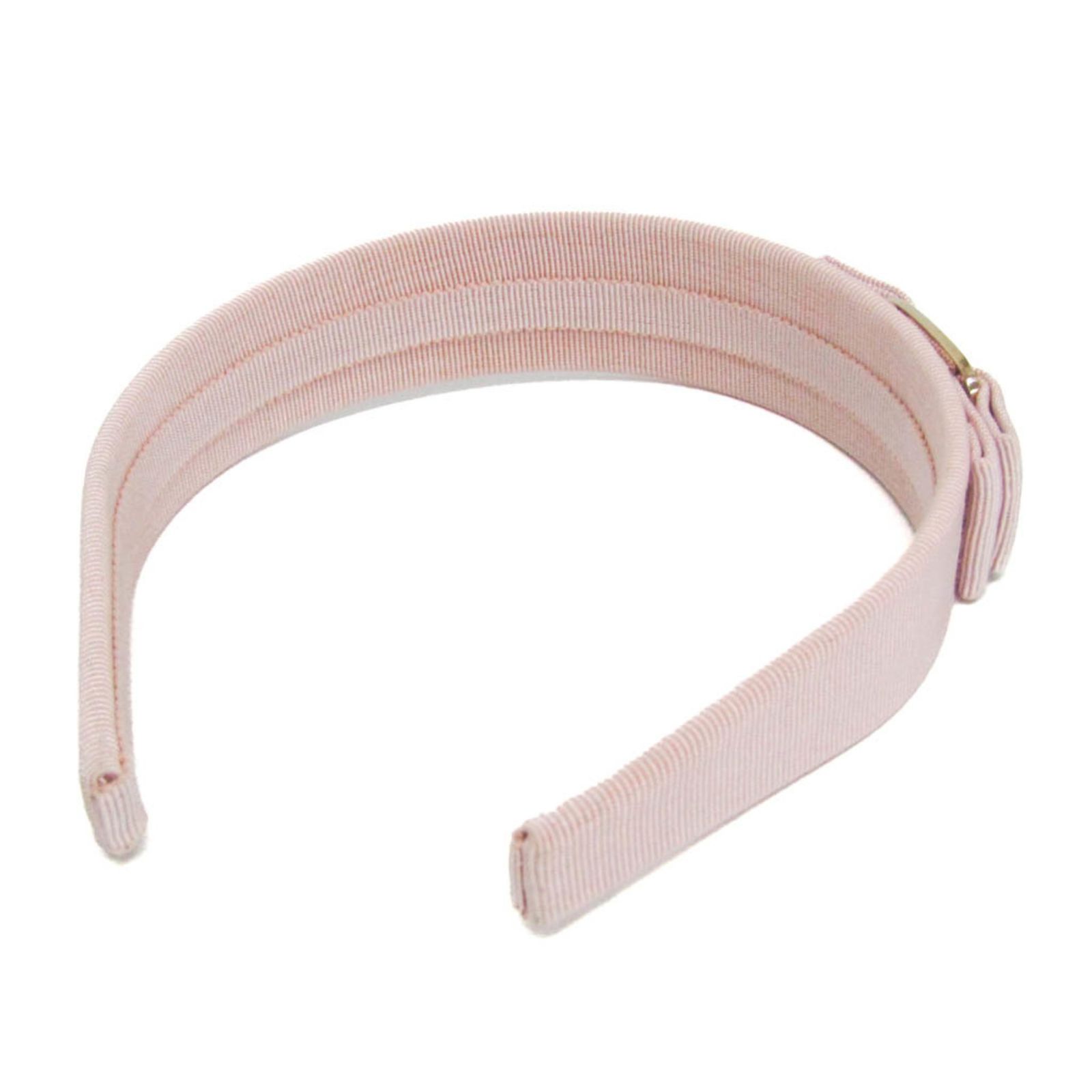 サルヴァトーレ フェラガモ Salvatore Ferragamo ヴァラ コットン メタル レディース カチューシャ ライトピンク