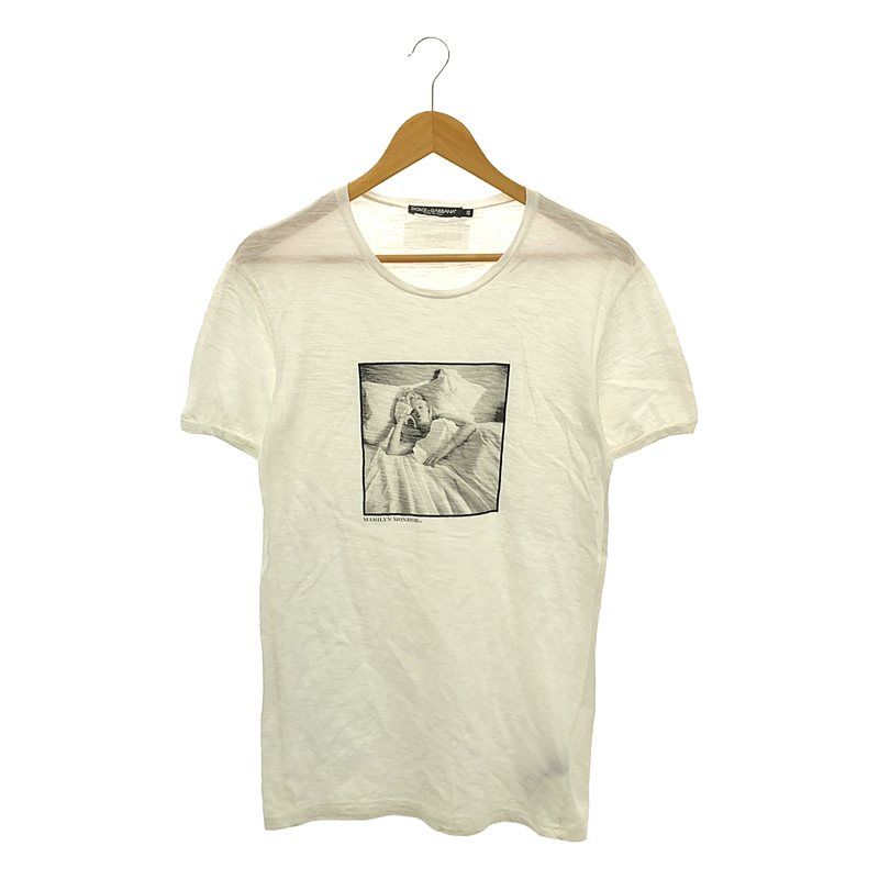 DOLCE＆GABBANA / ドルチェ＆ガッバーナドルガバ | MARILYN MONROE マリリンモンロー プリントTシャツ | 44 | ホワイト | メンズ