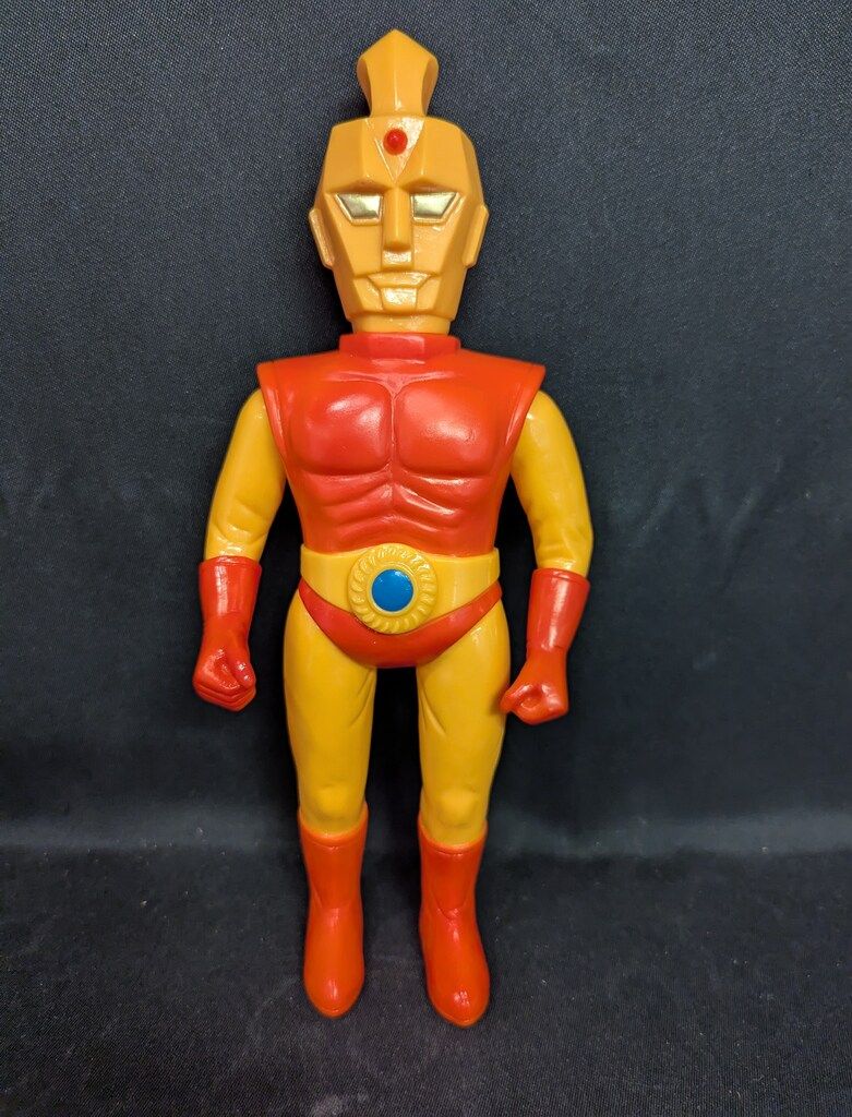 メディコム トイ Awesome Toy ビープロダクション フェイクスペクトルマン 1 バクラー寄生虫 約24 cm 赤黄