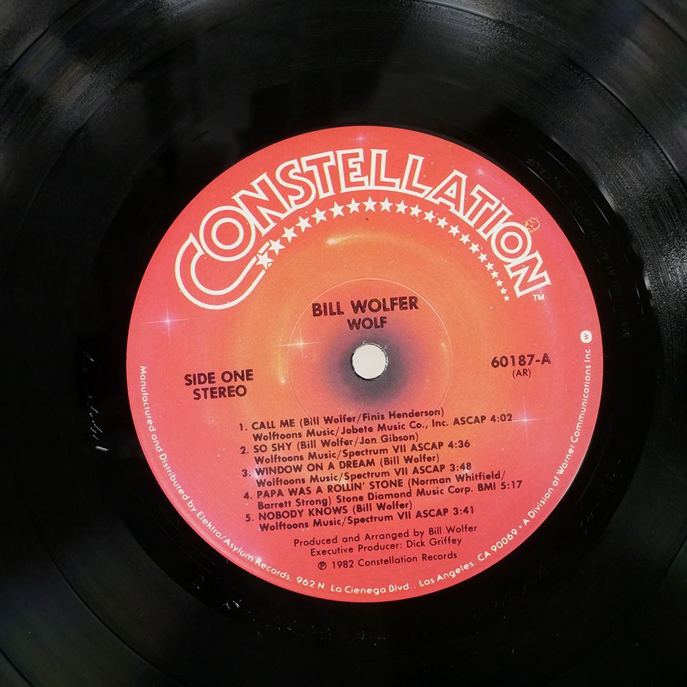 米 US盤 BILL WOLFER/SAME/CONSTELLATION 60187 LP - メルカリ