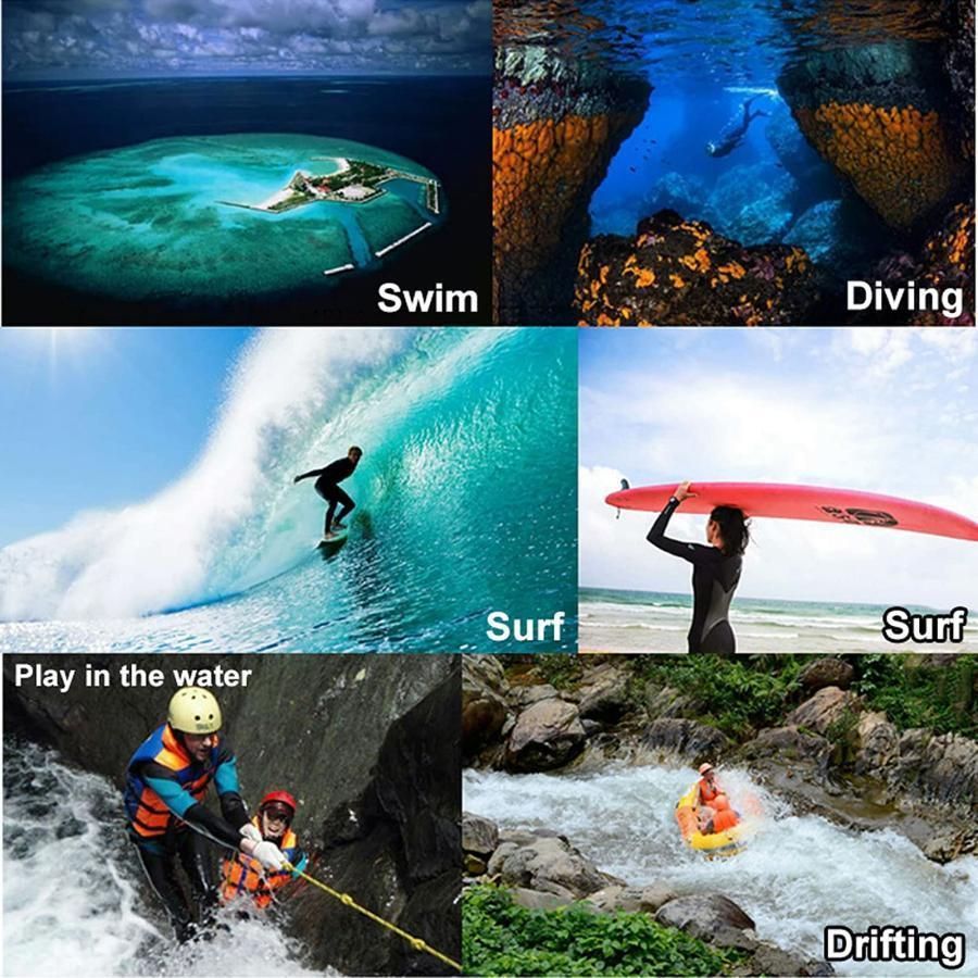 2ピースブラックウィンター水着ネオプレンウルトラストレッチフロントジップフルボディダイビングスーツダイビン