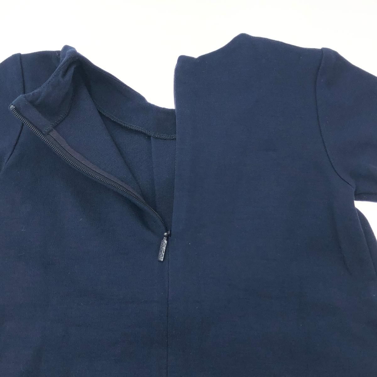 GUCCI グッチ 半袖 リボン ワンピース サイズ:18/24m ネイビー キッズ