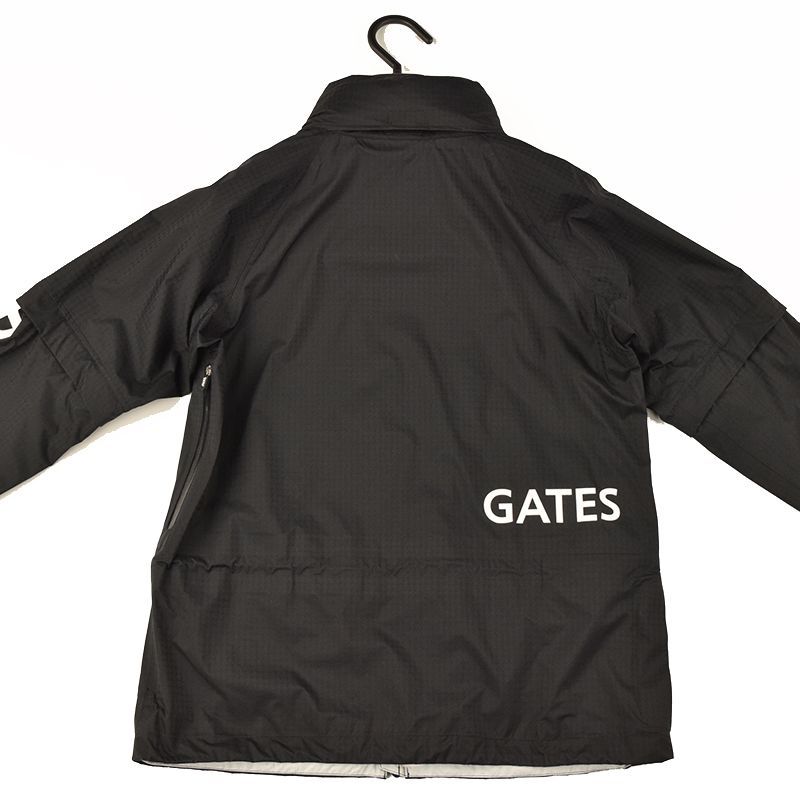 【最新作入荷】 ジャケット 1 ＆パンツ 2 パーリーゲイツ 透湿防水 千鳥ドビー柄 レインウェア ジャケット＆パンツ 上下セット ダークネイビー