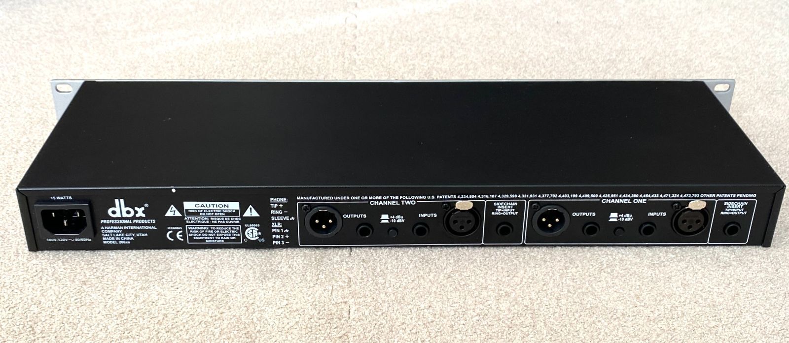 2ch コンプレッサー ノイズゲート dbx 166xs