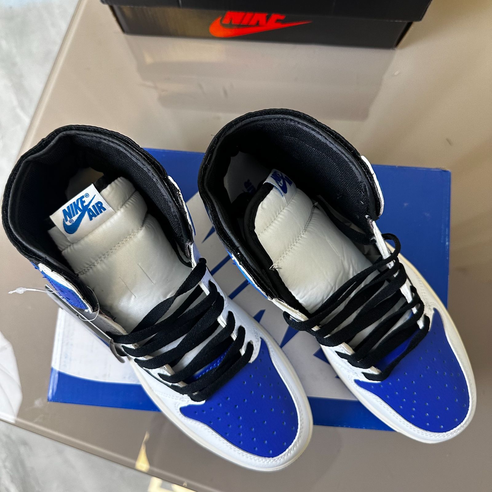 新品 トラヴィス・スコット x フラグメント x エア ジョーダン 1 ハイ OG SP ミリタリー ブルー Travis Scott x Fragment x Air Jordan 1 High OG SP "Military Blue"