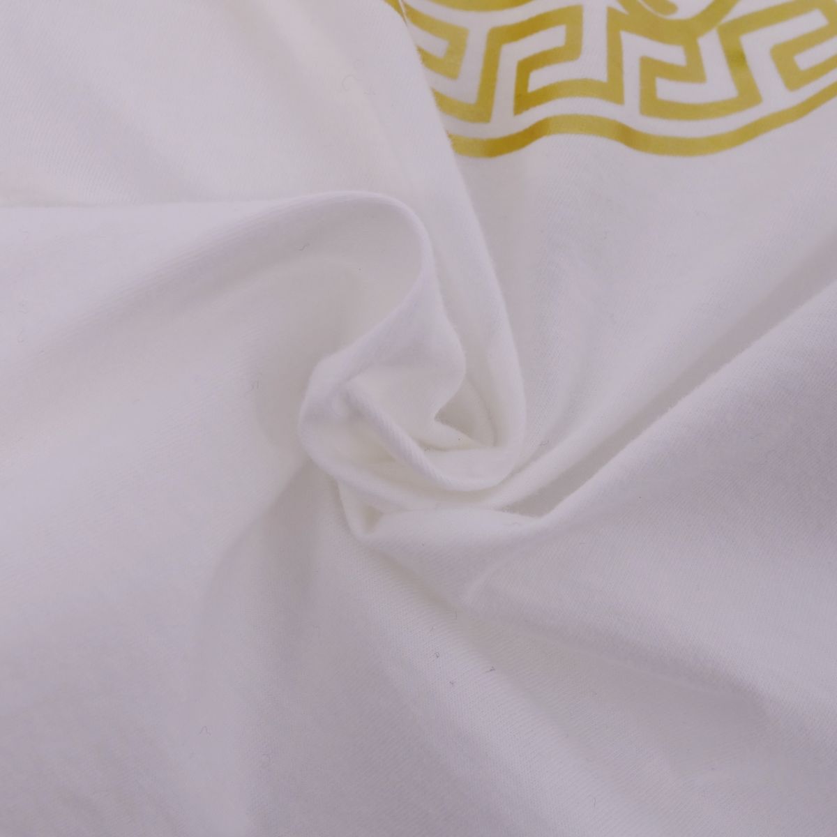 約59cm身幅ヴェルサーチ VERSACE Tシャツ カットソー 半袖 ショートスリーブ メデューサ トップス レディース 38(S相当) ホワイト Tシャツ(半袖/袖なし)