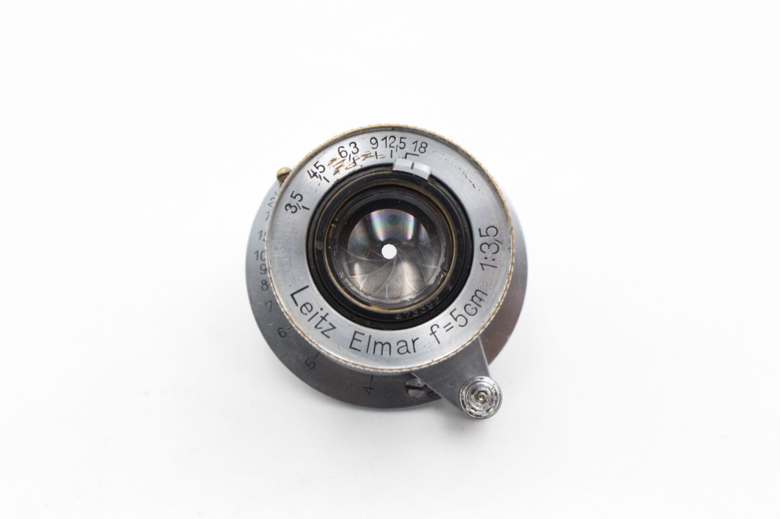 elmar 50mm f3.5 整備済み + フードVALOO・L/Mリング elmar 50mm f3.5