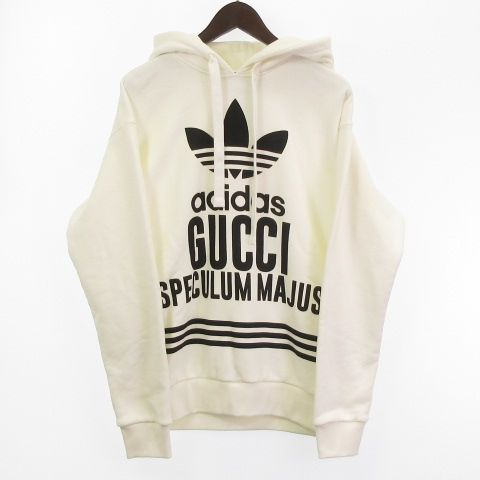 ★送料込★GUCCI x adidas フード付きスウェットシャツ パーカ 中古・古着通販】GUCCI (グッチ) adidas (アディダス) ロゴ