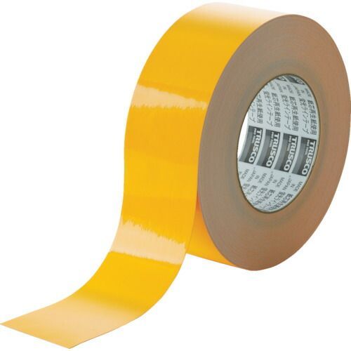 ＴＲＵＳＣＯ 蛍光ラインテープ５０ｍｍｘ３３ｍ オレンジ